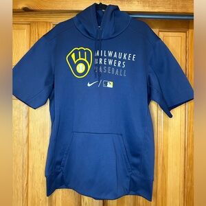 Milwaukee Brewers Short Sleeve Hoodie